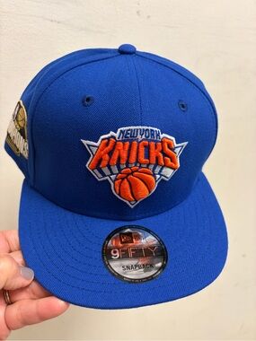 New Era New York Knicks Royal Blue Championship SnapBack Hat